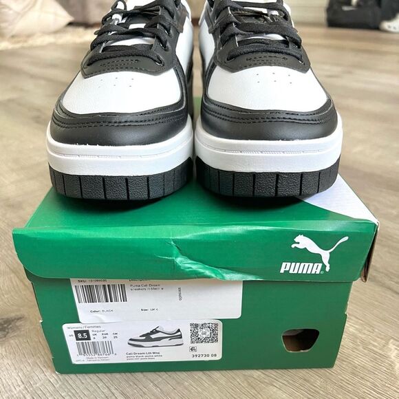 Puma Cali Dream Platform in Black and White size 8.5 women’s NEW! - Picture 6 of 11